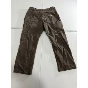 Carhartt Relaxed Fit Brown Work Pants Size 33 x 28